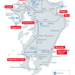 All Kyushu area pass map