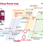 Hankyu train route
