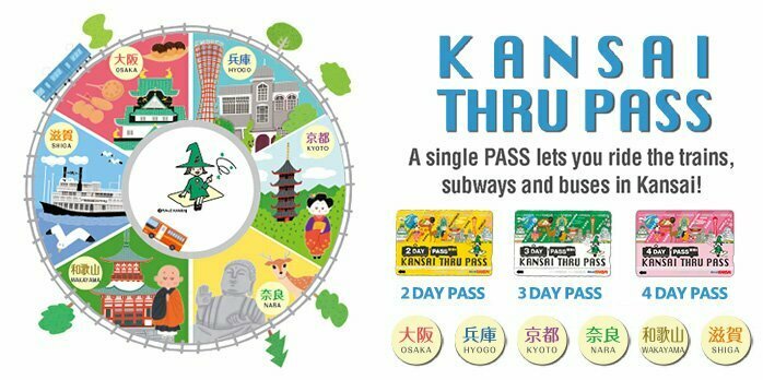 บัตร Kansai Thru Pass 3 วัน