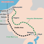 JR East Pass Nagano-Niigata Route map 2